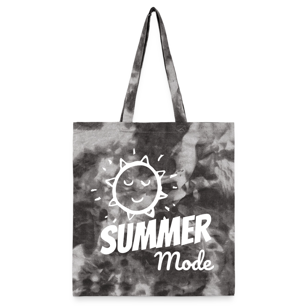 Summer Mode Tie Dye Tote Bag - stormy ash