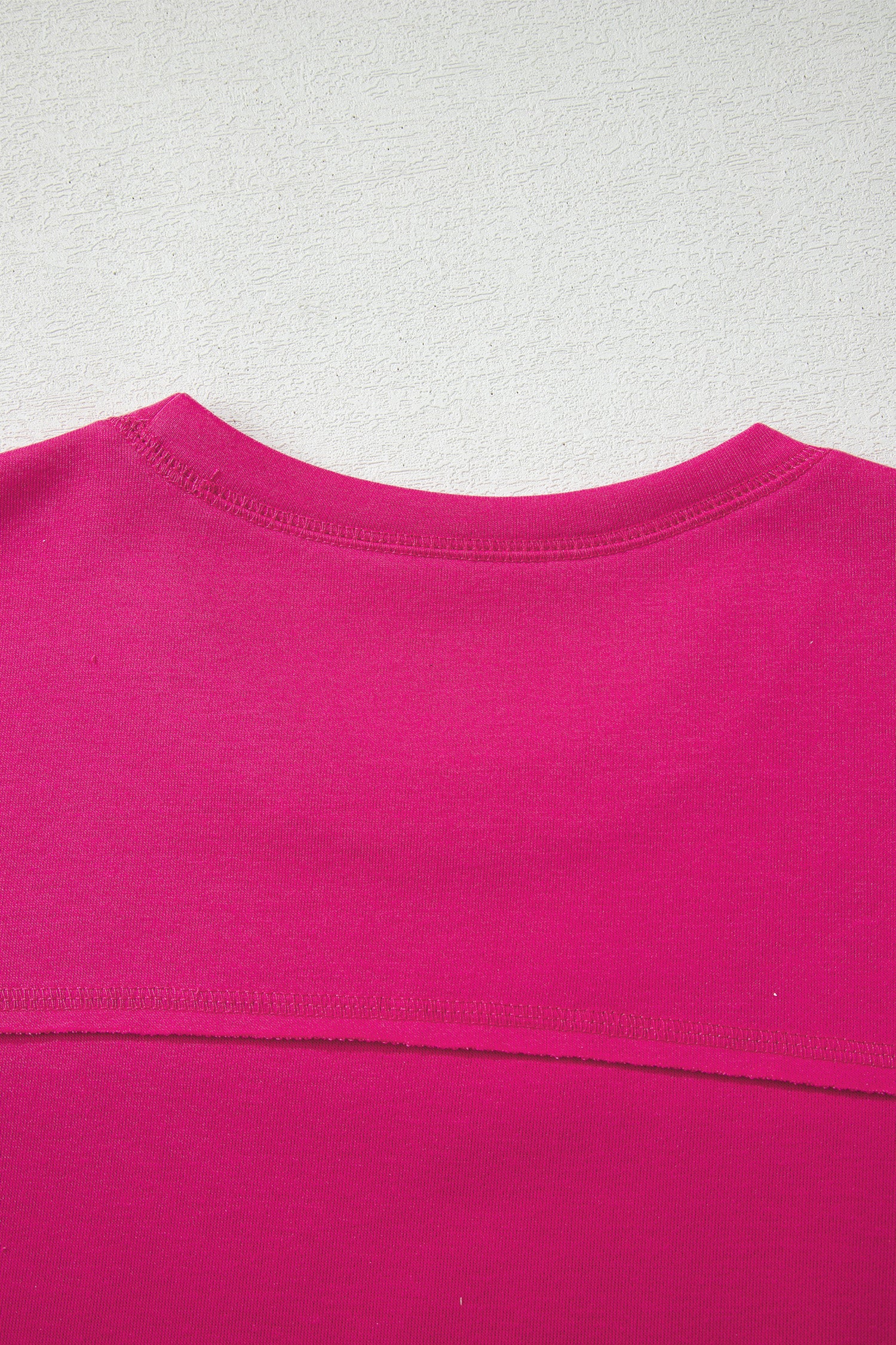 Rose Red Drop Shoulder Boxy Tee and Barrel Pants Set