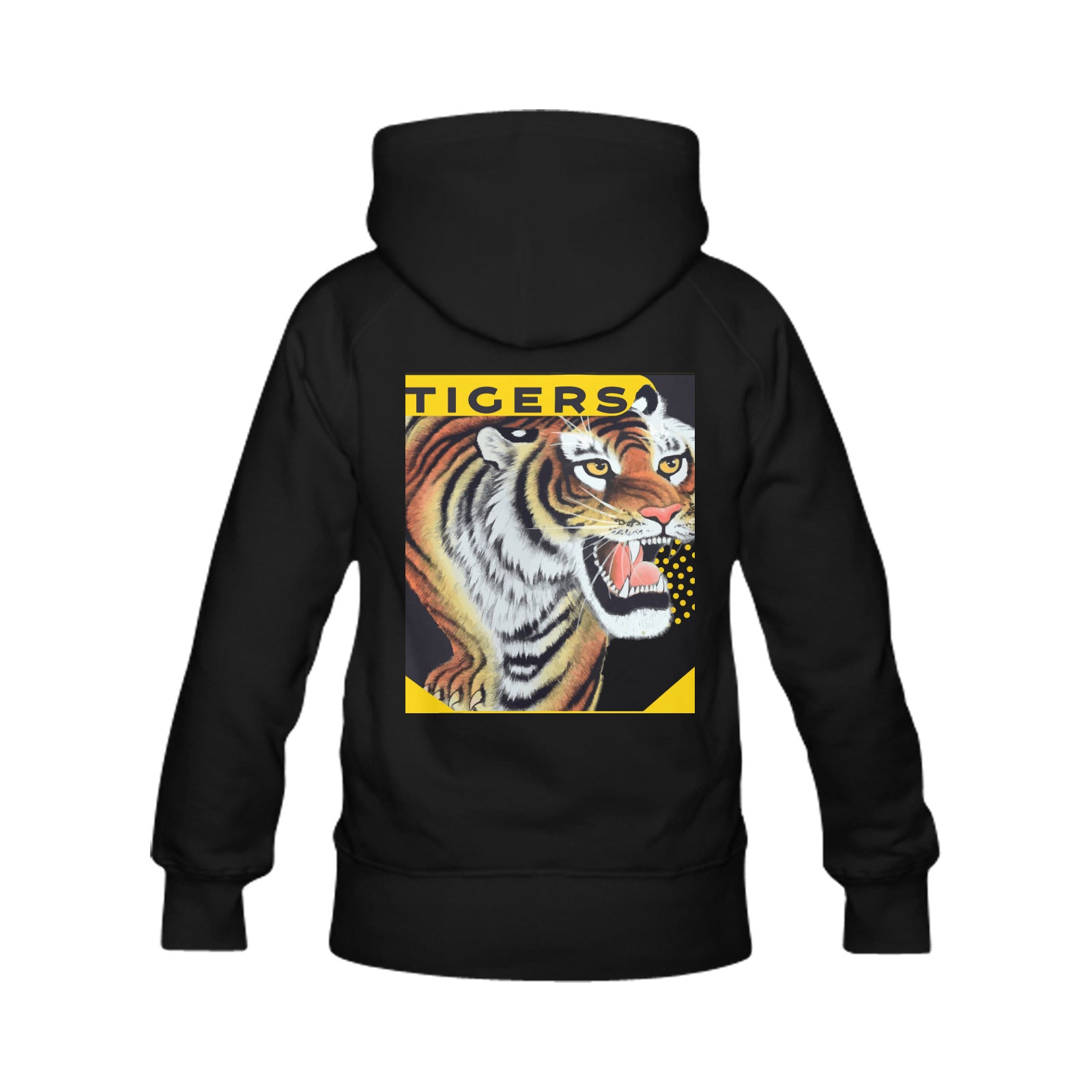 Roaring Tiger Custom Men's Classic Hoodie with Printing on Back (Made in USA)