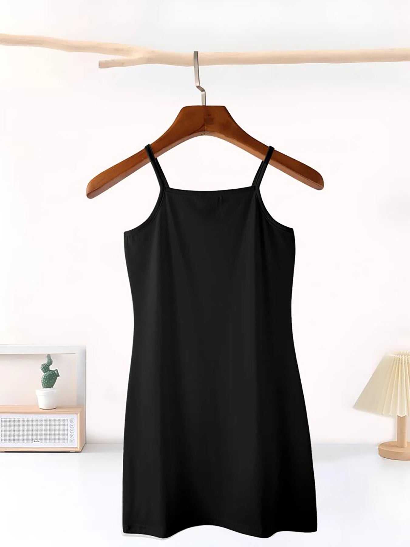 Just a Girl Who Loves Fall Pumpkins Girls' Dress with Shoulder Straps (Front Printing)