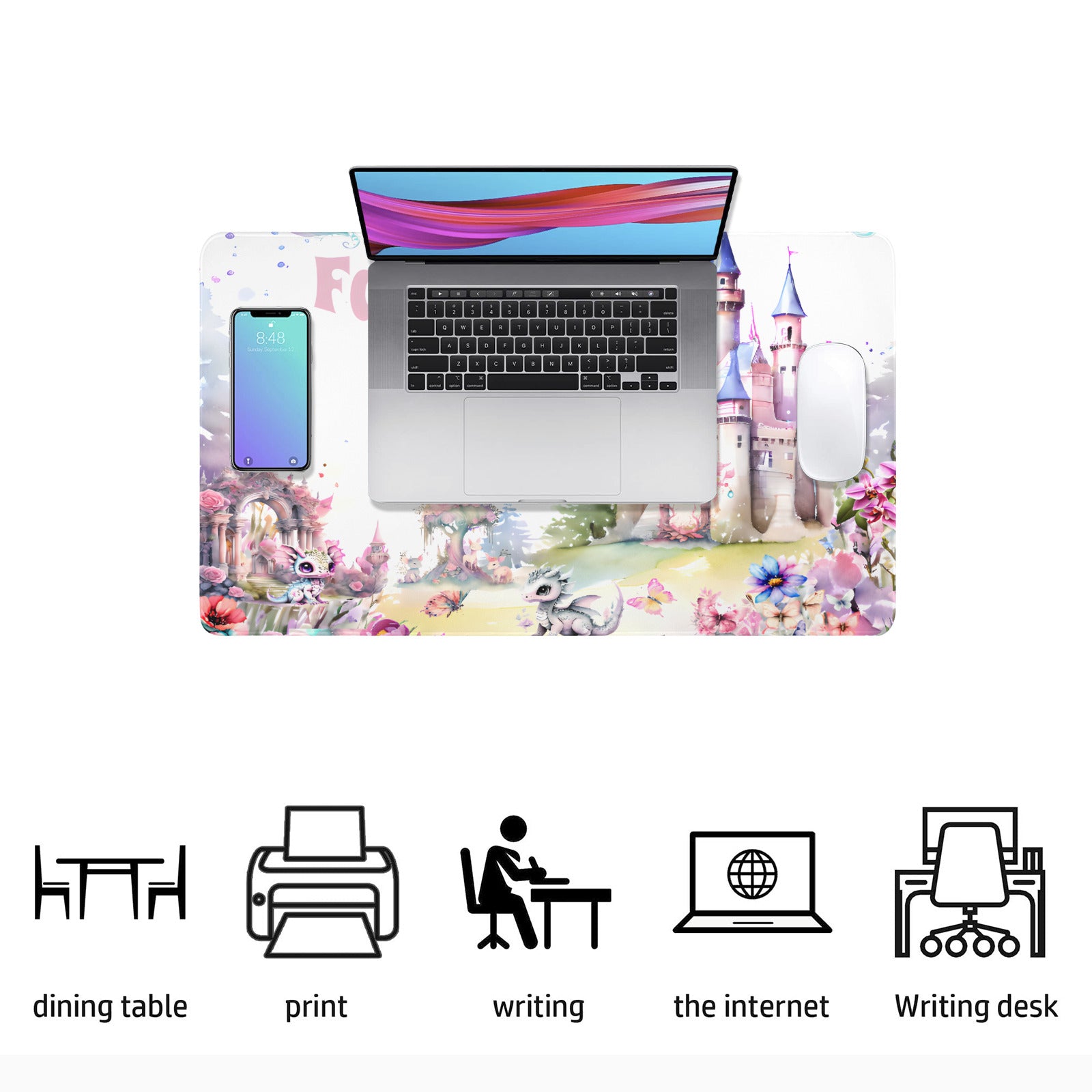 Fantasy Life Custom Rectangle Mousepad with Stitched Edges | 23.6