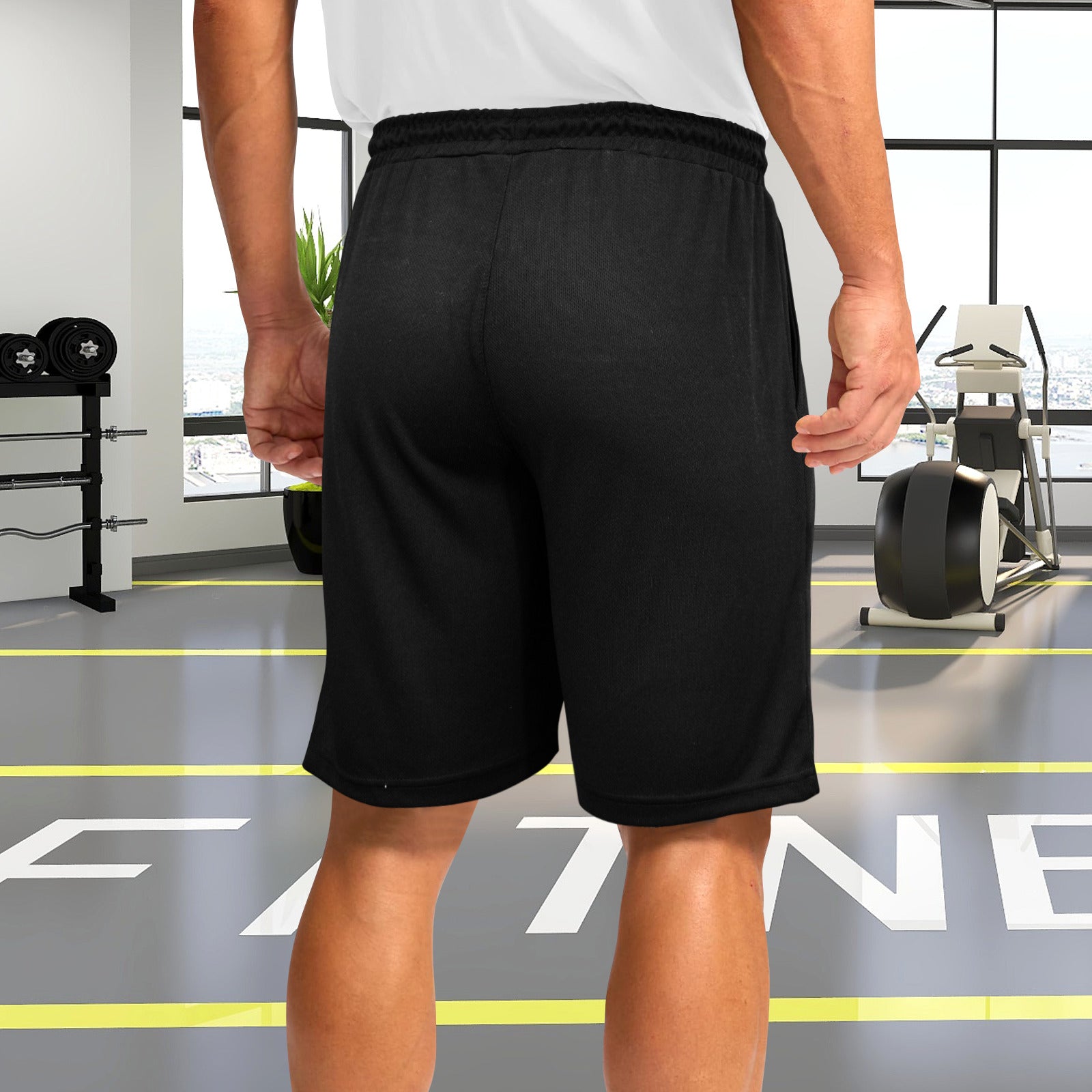 Mud Sweat and Gears Motorcycle Men's Black Casual Shorts (Made in USA)