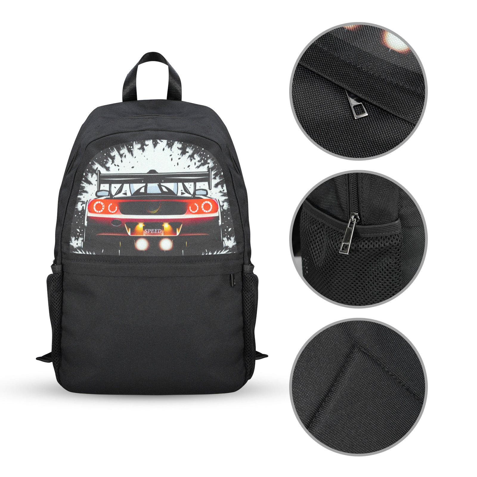 Race Car Winner Casual Backpack (Upper Part Printing) (Model 1753)