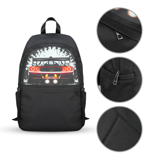 Race Car Winner Casual Backpack (Upper Part Printing) (Model 1753)