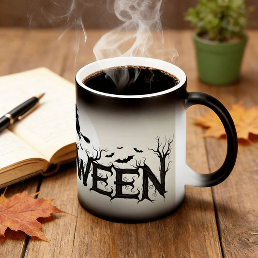 Happy Halloween Color Changing 11 oz Coffee Mug (Made in USA)