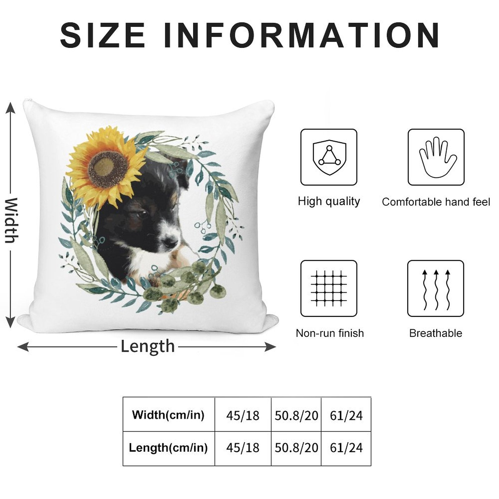 Cute Black Puppy 2-Piece Ultra-Soft Pillowcase Set - 18