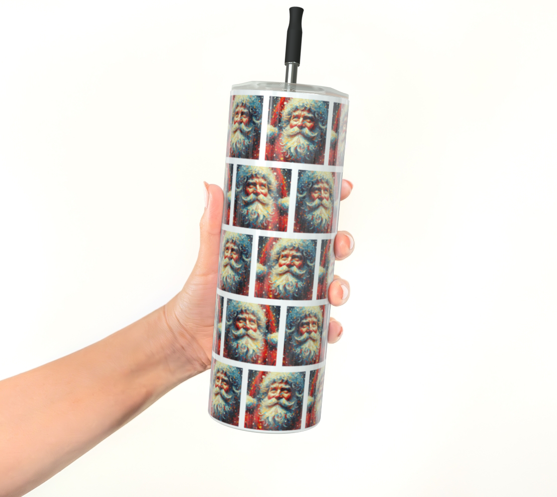 Santa Claus Holiday Stainless Steel 20 oz Tumbler