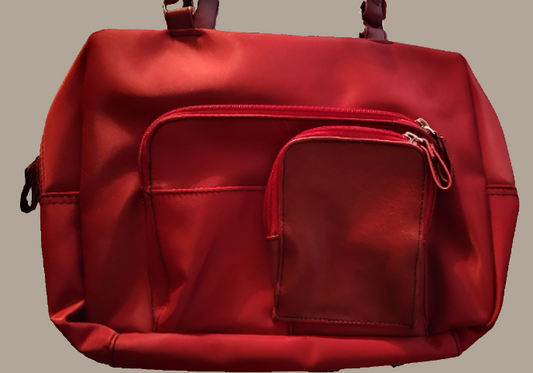 Bolso rojo usado con varios compartimentos (recogida gratuita en Manchester, KY)