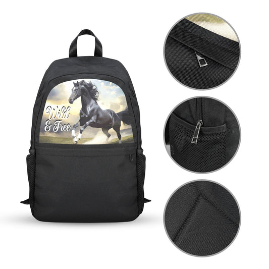 Wild & Free Casual Backpack (Upper Part Printing) (Model 1753)