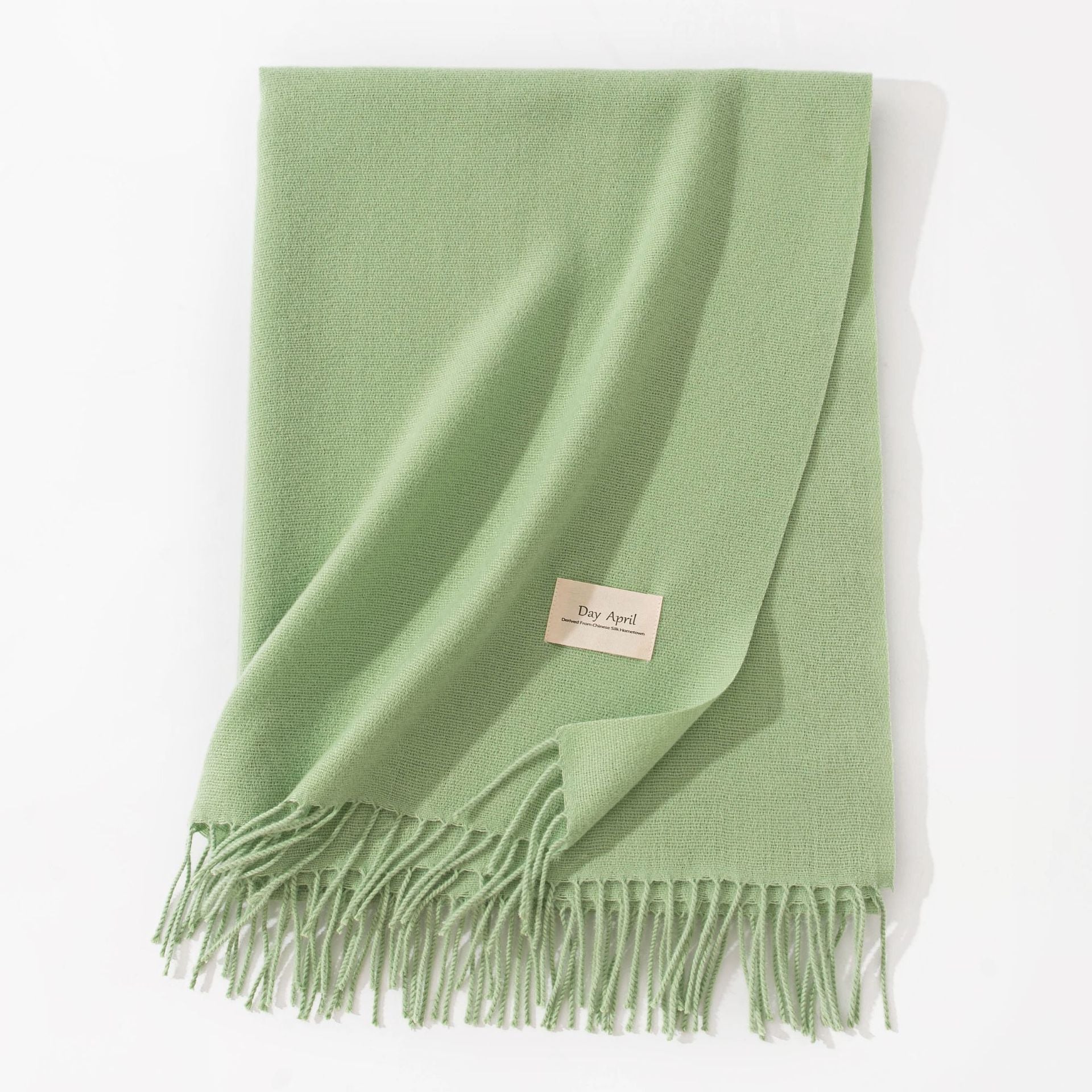 Women's Pure Color Faux Cashmere Winter Scarf