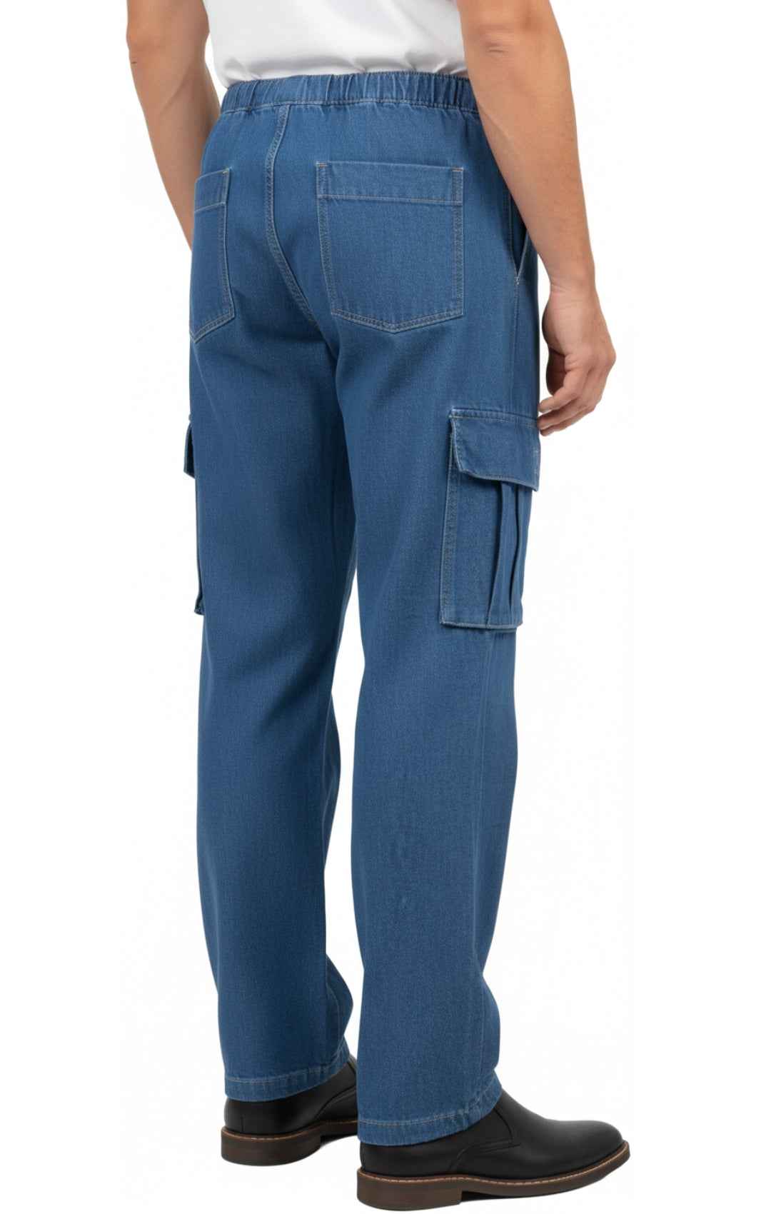 Men's Lightweight Double Cargo Pocket Pull-On Jeans