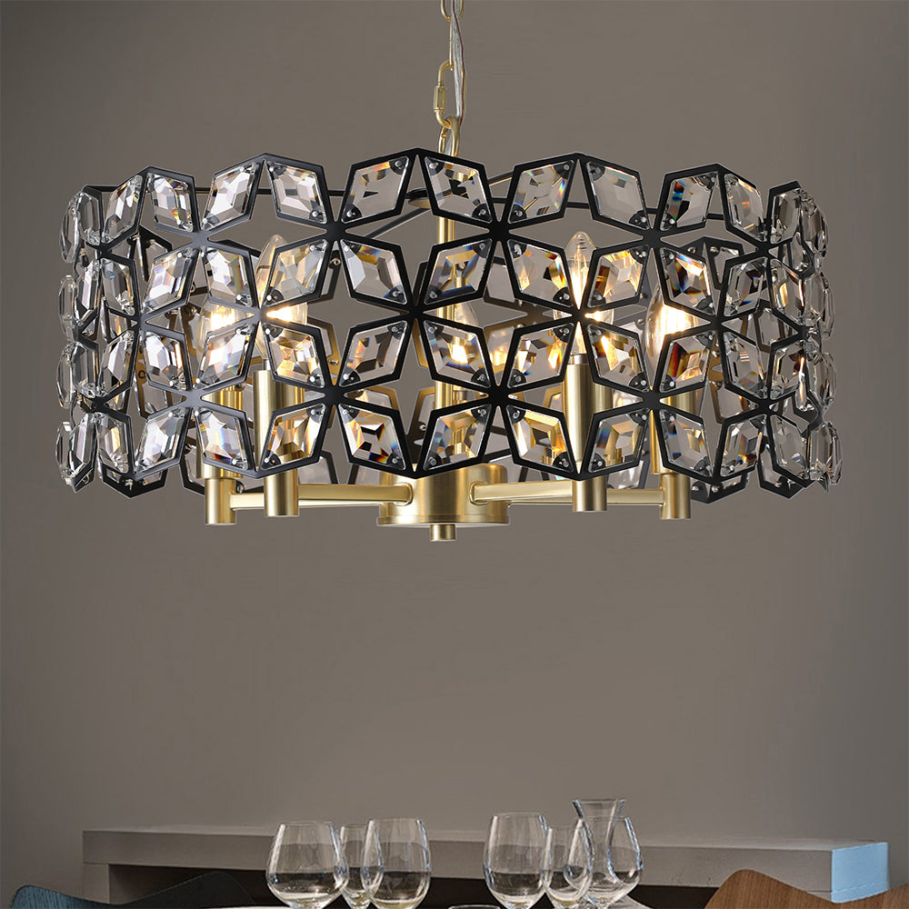 Luxury Round Crystal Chandelier for Living Room_1