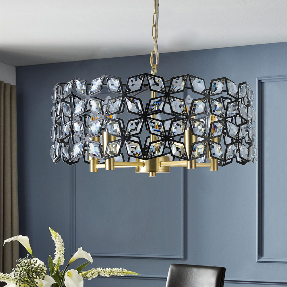 Luxury Round Crystal Chandelier for Living Room_2