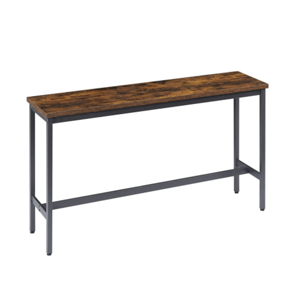 Industrial Bar Table Set with 3 Stools - Rustic Brown_3