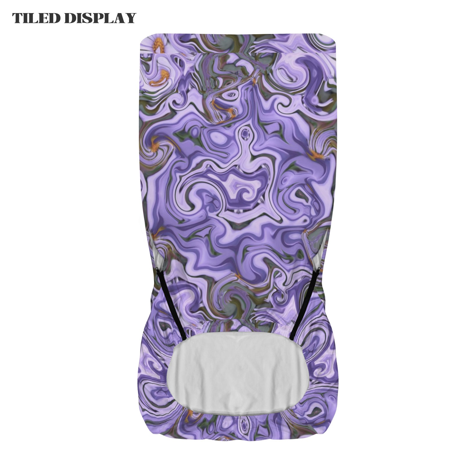 Purple and Grey Marble Office Chair Cover (Made in the USA)