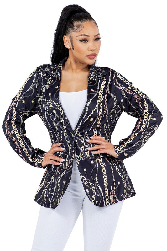 Women's Form Fitting Fashion Blazer