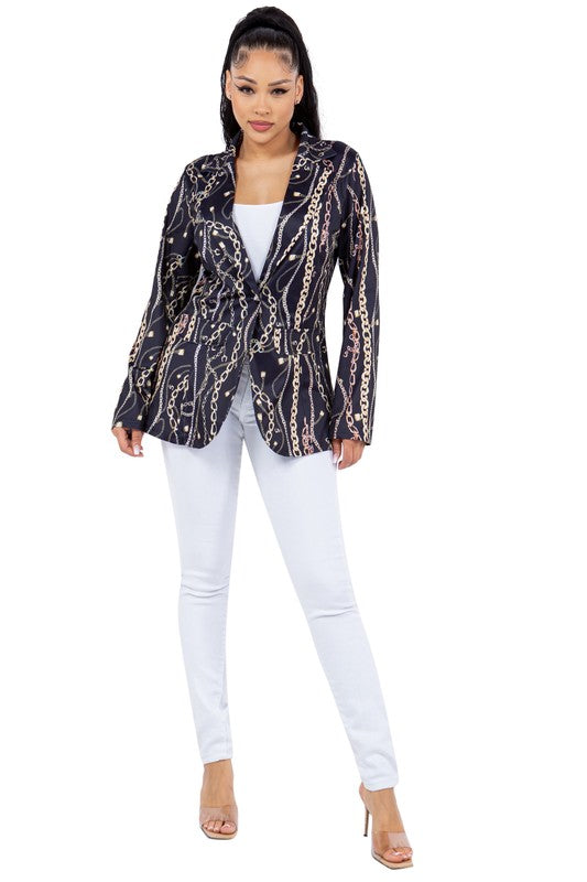 Women's Form Fitting Fashion Blazer