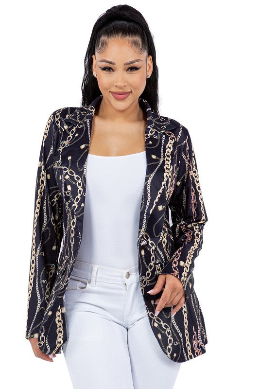 Women's Form Fitting Fashion Blazer