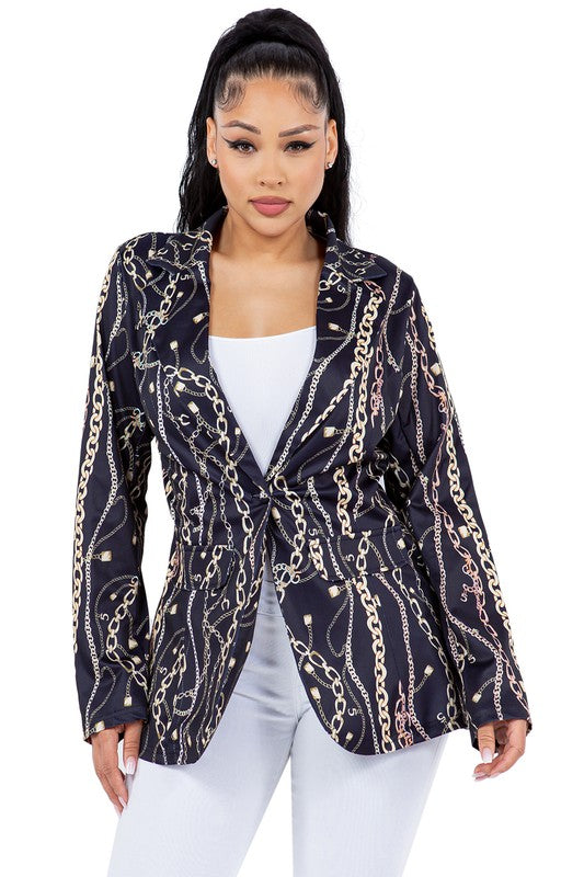 Women's Form Fitting Fashion Blazer