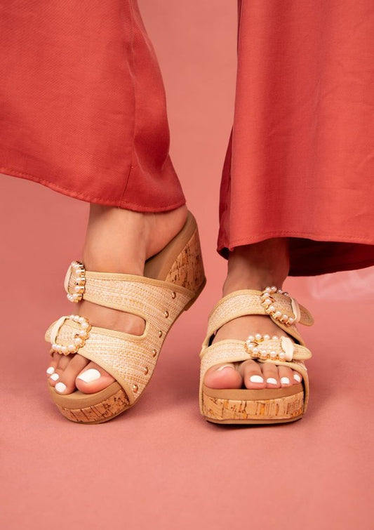 Women's Brianna Cork Platform Sandals
