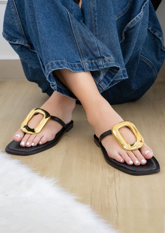 Women's Ava 4 Flip Flop Sandals with Gold Link