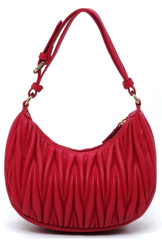 Women's Chevron Quilted Hobo Shoulder Bag