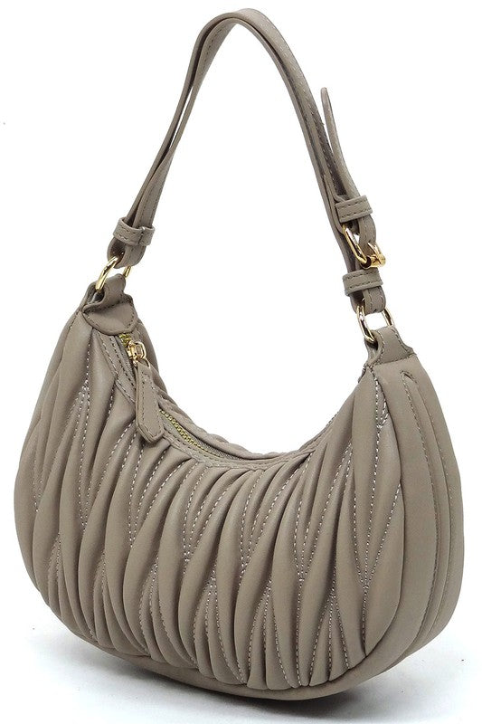 Women's Chevron Quilted Hobo Shoulder Bag