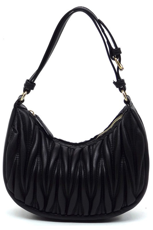 Women's Chevron Quilted Hobo Shoulder Bag