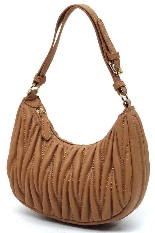 Women's Chevron Quilted Hobo Shoulder Bag