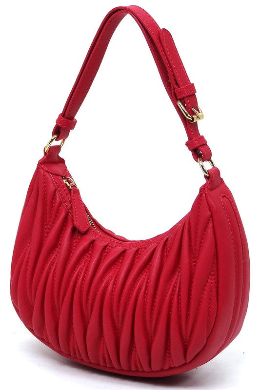 Women's Chevron Quilted Hobo Shoulder Bag