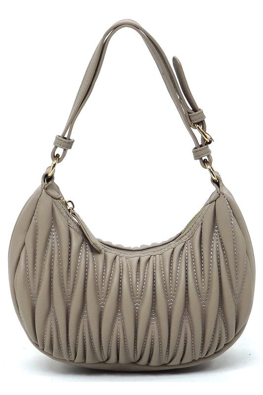 Women's Chevron Quilted Hobo Shoulder Bag