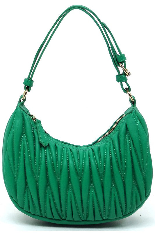 Women's Chevron Quilted Hobo Shoulder Bag