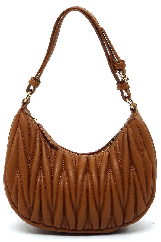 Women's Chevron Quilted Hobo Shoulder Bag