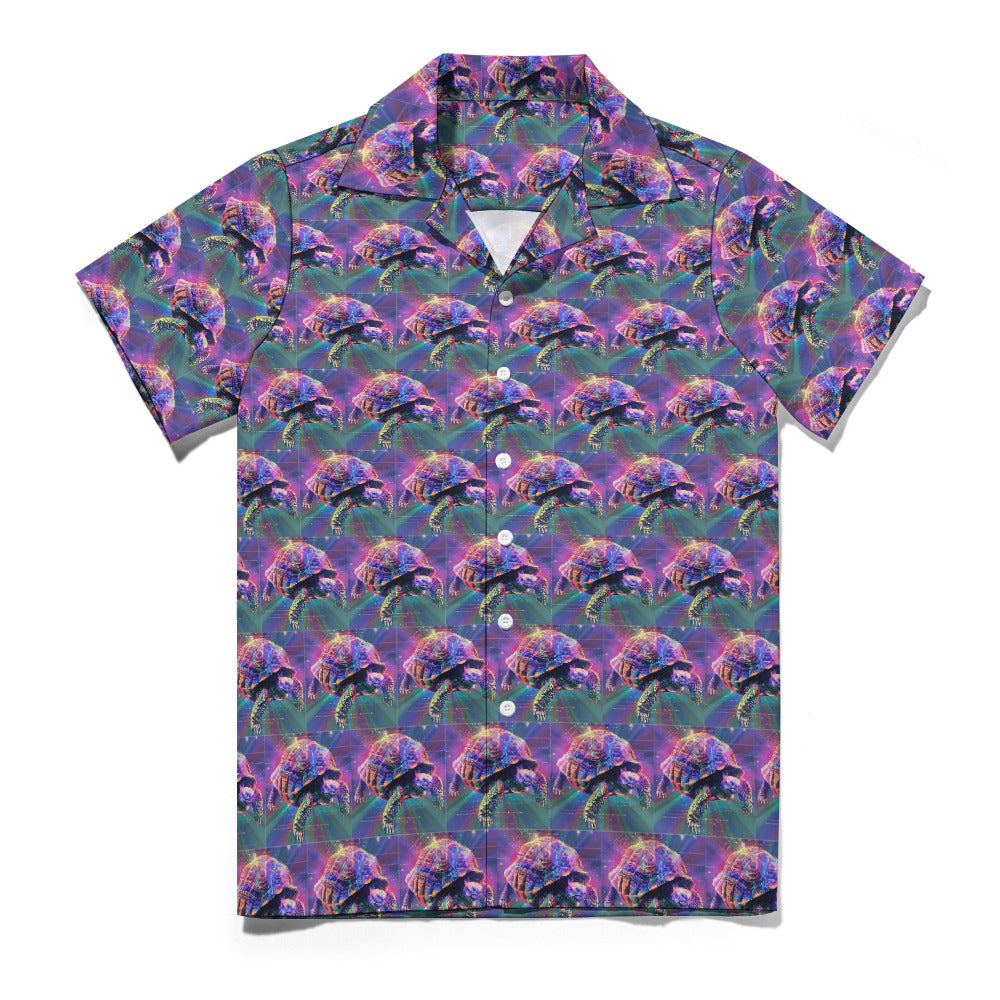 Men's Supersonic Turtle Cuban Collar Button Shirt