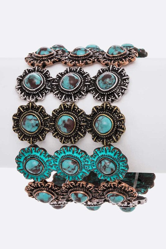 Women's Stone Embellished Western Bracelet