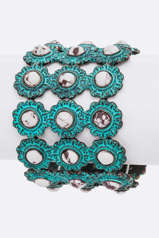 Women's Stone Embellished Western Bracelet