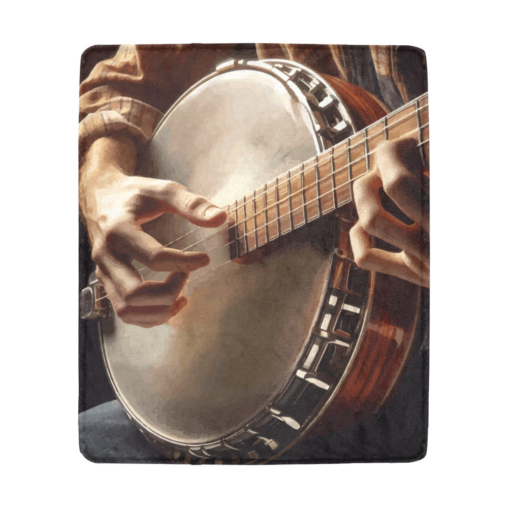 Bluegrass Banjo Ultra-Soft Micro Fleece Blanket 50