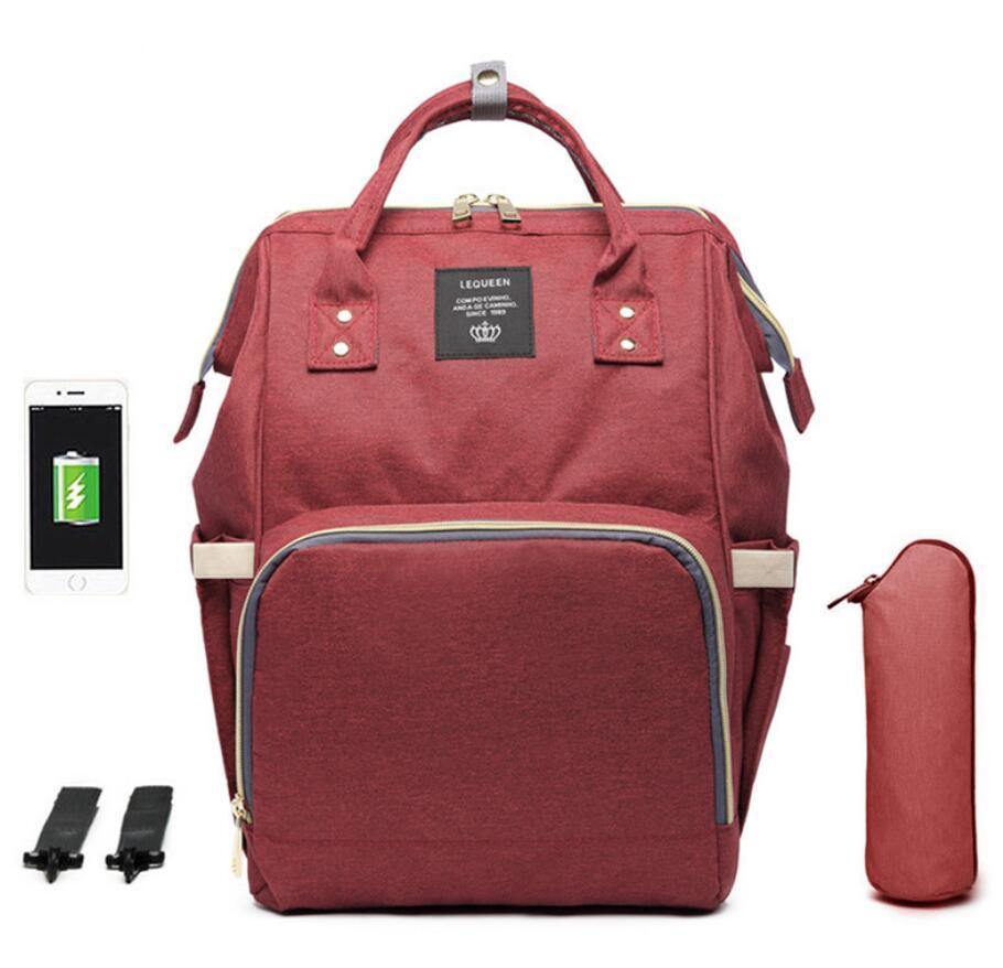 Large Capacity Diaper Bag Backpack with USB Charger