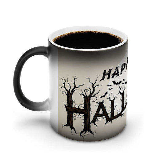 Happy Halloween Color Changing 11 oz Coffee Mug (Made in USA)