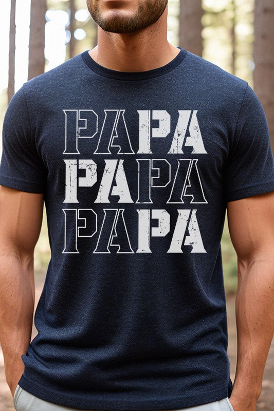 Papa Stacked Graphic T-shirt