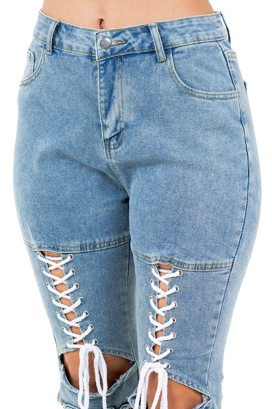 Women's Fashion Style Skinny Denim Jeans