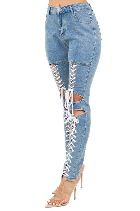 Women's Fashion Style Skinny Denim Jeans