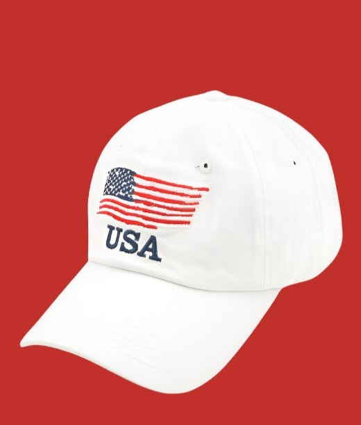 US Flag Hat & Necklace Bundle