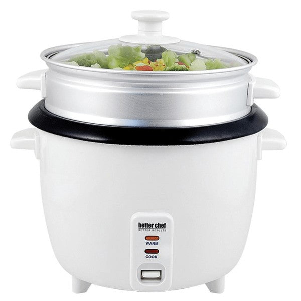 Better Chef 10-Cup Nonstick Rice Cooker With Steamer