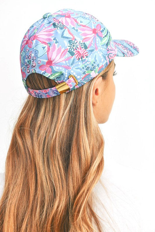 Women's Floral Print Fashion Baseball Cap