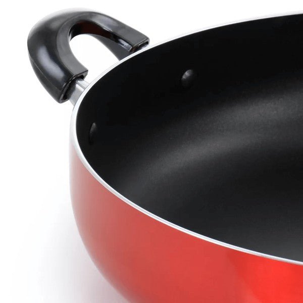 Better Chef 14 Inch Metallic Red Deep Frying Skillet