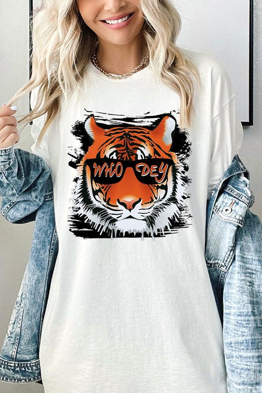 Tiger Who Dey Graphic Heavyweight Tee