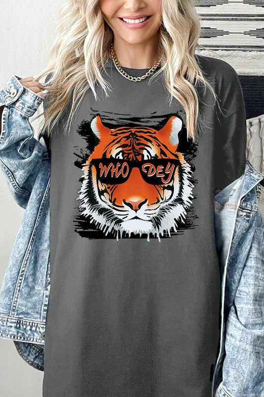 Tiger Who Dey Graphic Heavyweight Tee