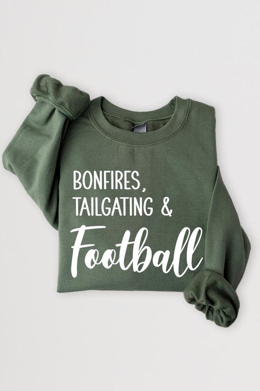 Women's Bonfires Tailgating & Football Graphic Sweatshirts