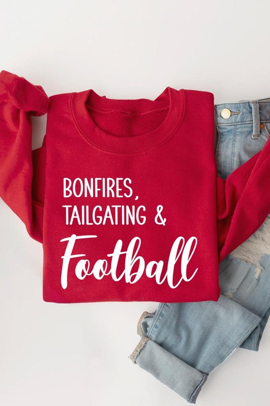 Women's Bonfires Tailgating & Football Graphic Sweatshirts